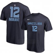 Camiseta Manga Corta Ja Morant Memphis Grizzlies 2019 Azul