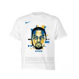 Camiseta Manga Corta Kevin Durant Golden State Warriors Blanco