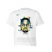 Camiseta Manga Corta Kevin Durant Golden State Warriors Blanco