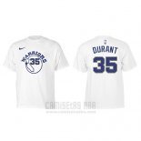 Camiseta Manga Corta Kevin Durant Golden State Warriors Blanco2