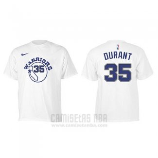 Camiseta Manga Corta Kevin Durant Golden State Warriors Blanco2