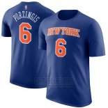 Camiseta Manga Corta Kristaps Porzingis New York Knicks Azul3
