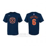 Camiseta Manga Corta Kristaps Porzingis New York Knicks Azul Ciudad