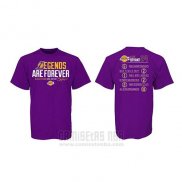 Camiseta Manga Corta Los Angeles Lakers Kobe Bayant Violeta Legend Forever