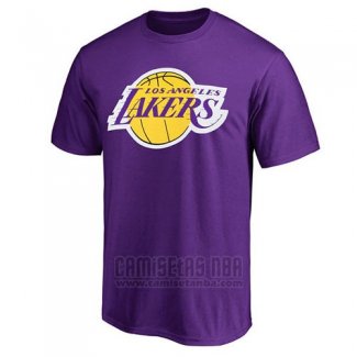 Camiseta Manga Corta Los Angeles Lakers Violeta
