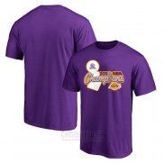 Camiseta Manga Corta Los Angeles Lakers Violeta 2010 NBA Champions