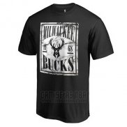 Camiseta Manga Corta Milwaukee Bucks Negro5