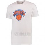 Camiseta Manga Corta New York Knicks Blanco2