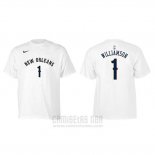 Camiseta Manga Corta Zion Williamson New Orleans Pelicans Blanco2