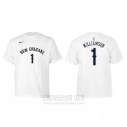 Camiseta Manga Corta Zion Williamson New Orleans Pelicans Blanco2