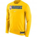Camiseta Manga Larga Golden State Warriors Amarillo