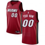 Camiseta Miami Heat Nike Personalizada 17-18 Rojo