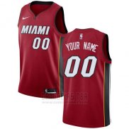 Camiseta Miami Heat Nike Personalizada 17-18 Rojo