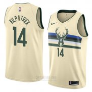 Camiseta Milwaukee Bucks Sean Kilpatrick #14 Ciudad 2018 Crema