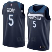 Camiseta Minnesota Timberwolves Gorgui Dieng #5 Icon 2018 Azul