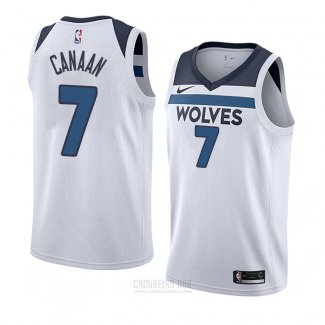 Camiseta Minnesota Timberwolves Isaiah Canaan #7 Association 2018 Blanco