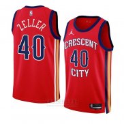 Camiseta New Orleans Pelicans Cody Zeller #40 Statement 2023-24 Rojo