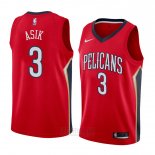 Camiseta New Orleans Pelicans Omer Asik #3 Statement 2018 Rojo