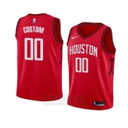 Camiseta Nino Houston Rockets Personalizada Earned 2018-19 Rojo