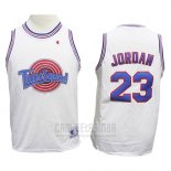 Camiseta Nino Tune Squad Michael Jordan #23 Blanco