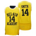 Camiseta Pelicula Bel-Air Academy Smith #14 Amarillo