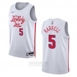 Camiseta Philadelphia 76ers Montrezl Harrell #5 Ciudad 2022-23 Blanco