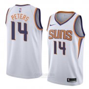 Camiseta Phoenix Suns Alec Peters #14 Association 2018 Blanco2