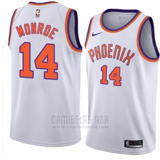 Camiseta Phoenix Suns Greg Monroe #14 Hardwood Classic 2018 Blanco