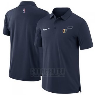 Camiseta Polo Utah Jazz Azul Marino