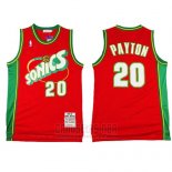 Camiseta Seattle SuperSonics Gary Payton #20 Historic Retro Rojo2