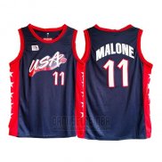 Camiseta USA 1996 Karl Malone #11 Negro