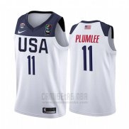 Camiseta USA Mason Plumlee #11 2019 FIBA Basketball USA Cup Blanco