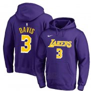 Sudaderas con Capucha Anthony Davis Los Angeles Lakers Violeta