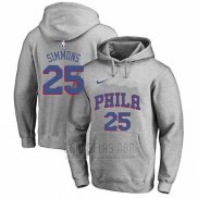 Sudaderas con Capucha Ben Simmons Philadelphia 76ers Gris