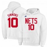 Sudaderas con Capucha Brooklyn Nets Ben Simmons Classic 2022-23 Blanco