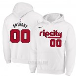 Sudaderas con Capucha Carmelo Anthony Portland Trail Blazers Blanco 2019-20 Ciudad