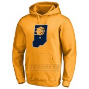 Sudaderas con Capucha Indiana Pacers Amarillo2