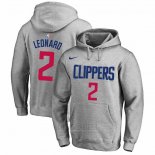 Sudaderas con Capucha Kawhi Leonard Los Angeles Clippers Gris2