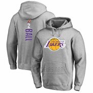 Sudaderas con Capucha Lonzo Ball Los Angeles Lakers Gris