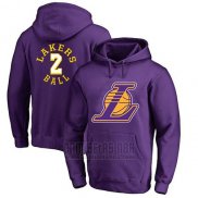 Sudaderas con Capucha Lonzo Ball Los Angeles Lakers Violeta3