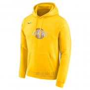 Sudaderas con Capucha Los Angeles Lakers Amarillo 2019-20 Ciudad