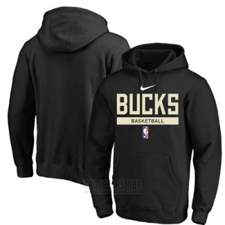 Sudaderas con Capucha Milwaukee Bucks Practice Performance 2022-23 Negro