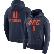 Sudaderas con Capucha Russell Westbrook Oklahoma City Thunder Azul Marino Ciudad