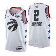 Camiseta All Star 2019 Toronto Raptors Kawhi Leonard #2 Blanco