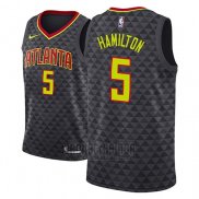 Camiseta Atlanta Hawks Daniel Hamilton #5 Icon 2018 Negro