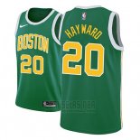 Camiseta Boston Celtics Gordon Hayward #20 Earned 2018-19 Verde