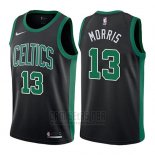 Camiseta Boston Celtics Marcus Morris #13 Statehombret 2017-18 Negro
