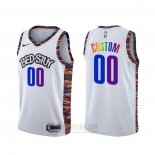 Camiseta Brooklyn Nets Personalizada Ciudad Blanco