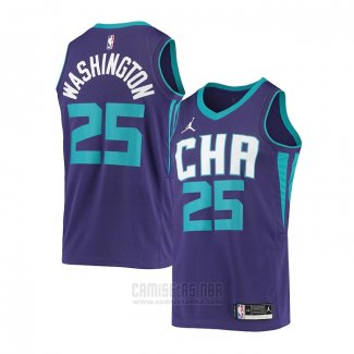 Camiseta Charlotte Hornets P.j. Washington #25 Statement 2019-20 Violeta