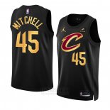 Camiseta Cleveland Cavaliers Donovan Mitchell #45 Statement 2022-23 Negro